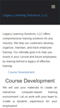 Mobile Screenshot of legacylearningsolutions.net
