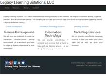 Tablet Screenshot of legacylearningsolutions.net